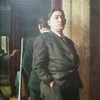 A portrait of Soviet singer Leonid Utesov by artist Alexander Laktionov